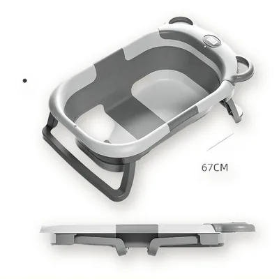 Foldable Dog and Cat Bathtub with Thermometer, 67 × 42 cm