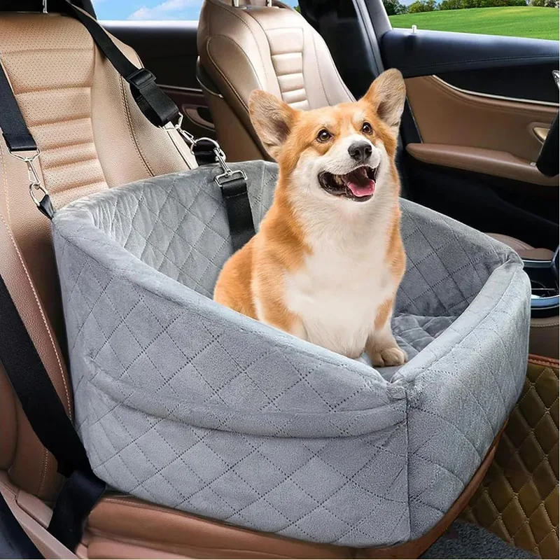 Asiento elevador/cama para coche para perros