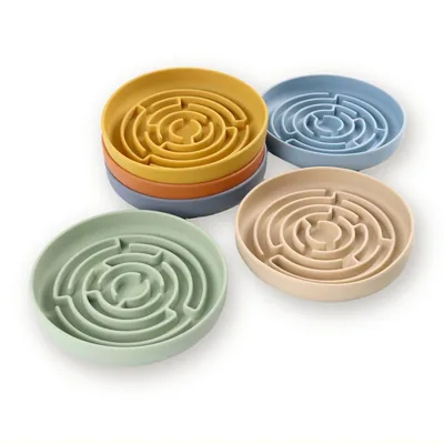 Silicone Maze Slow Feeder Bowl for Cats and Dogs