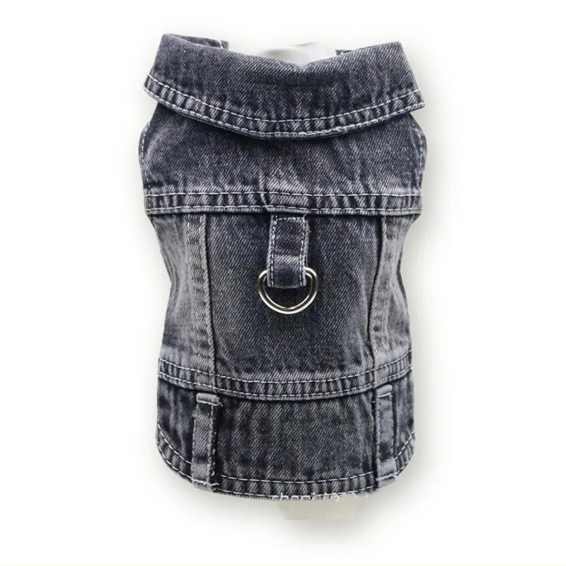 Denim Dog and Cat Vest Jacket, Assorted Designs, XS–XXL