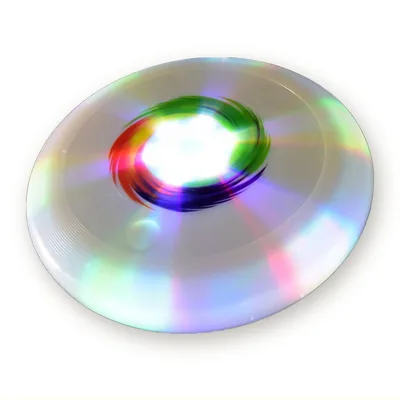 LED Light-Up Flying Disc for Dog Play, 26.5 cm