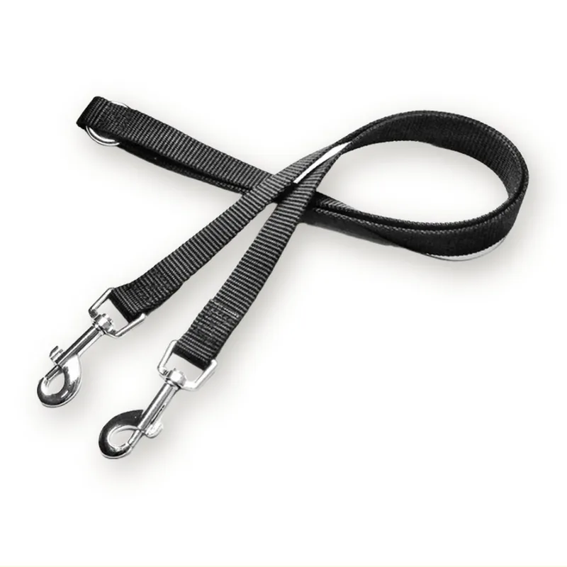 Double Dog Leash Coupler with 360° Swivel Ring