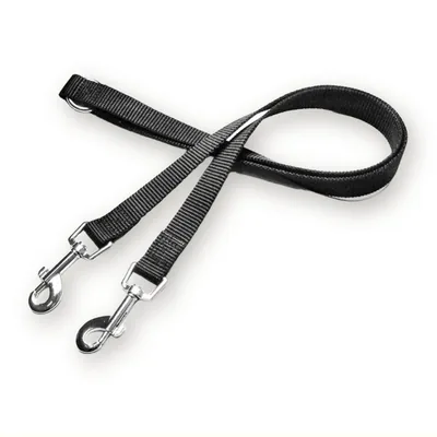 Double Dog Leash Coupler with 360° Swivel Ring