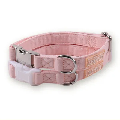Adjustable Jacquard Embroidered Dog Collar, 5 Colours