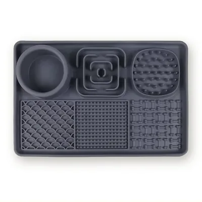 Silicone Slow Feeder Lick Mat with Bowl for Dogs and Cats