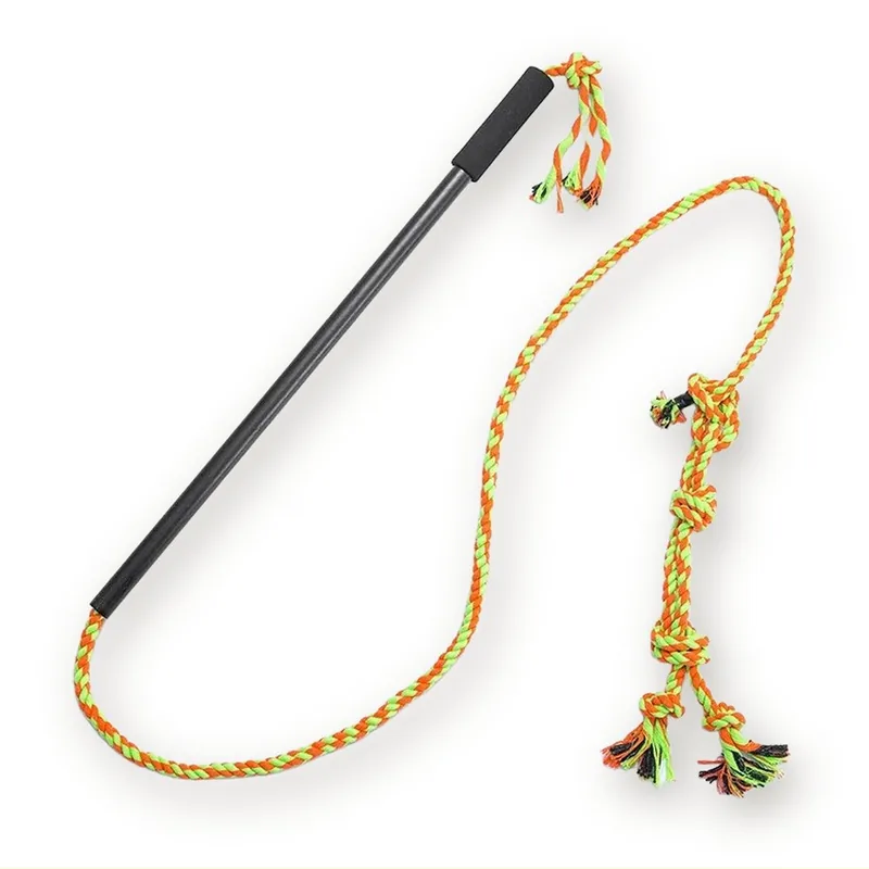 Interactive Flirt Pole for Dogs with Rope Lure Toy