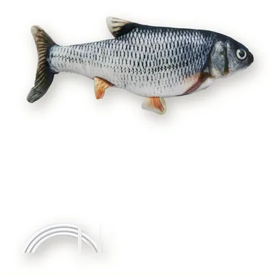 Electric Flopping Fish Cat Toy with USB, 30 cm