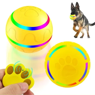 Remote Control Rolling Dog Ball with LED, USB Rechargeable