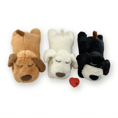 Heartbeat Plush Puppy Companion Toy for Dogs, 36 cm