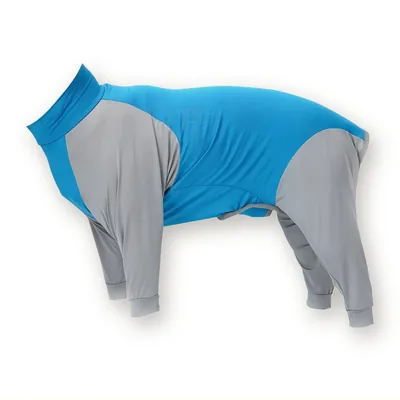 Stretch Four-Leg Dog Bodysuit for Home and Recovery