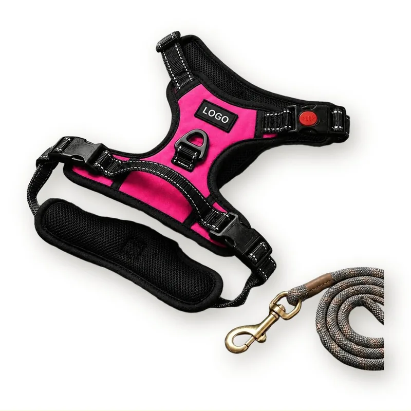 Padded No-Pull Dog Harness with Reflective Strips