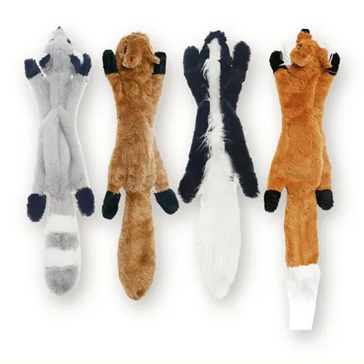Stuffing-Free Squeaky Plush Dog Toy, 45 cm