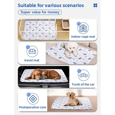 Reusable Washable Pee Pad for Dogs and Puppies