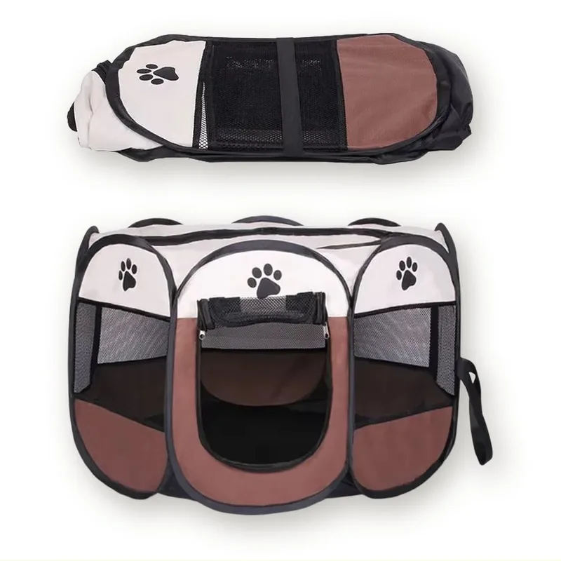 Foldable Octagonal Pet Playpen for Dogs and Cats