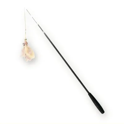 Telescopic Cat Teaser Wand 1.8 m with Feathers and Bell