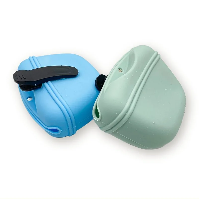 Silicone Dog Training Treat Pouch with Belt Clip