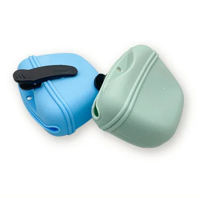 Silicone Dog Training Treat Pouch with Belt Clip