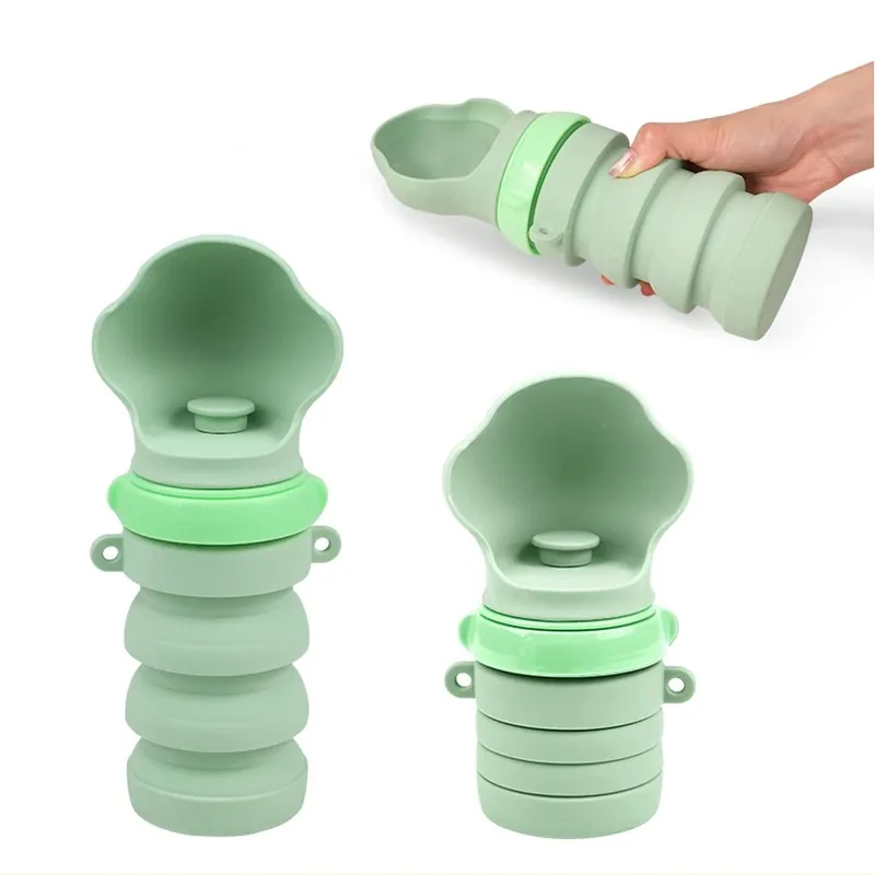 Gourde pliable silicone pour chien 500/550 ml